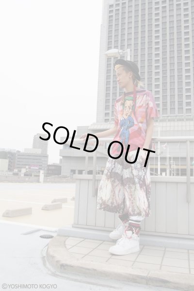 画像11: Sale50%off【ZIG UR IDOL × 野性爆弾 くっきー】 "クニコインマーズ" フルプリントカットソー / ブルー (11)