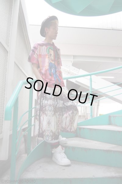 画像10: Sale50%off【ZIG UR IDOL × 野性爆弾 くっきー】 "クニコインマーズ" フルプリントカットソー / ブルー (10)