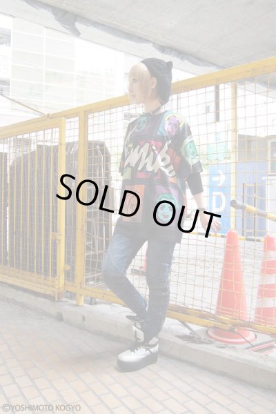 画像8: Sale30%off【野性爆弾・くっきー × ZIG UR IDOL】 "クニコミュージアム" フルプリントカットソー (8)