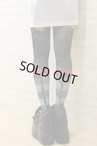 画像2: 【ZIG UR IDOL × 松本零士】  "フライングクロ" フルプリントタイツ (2)