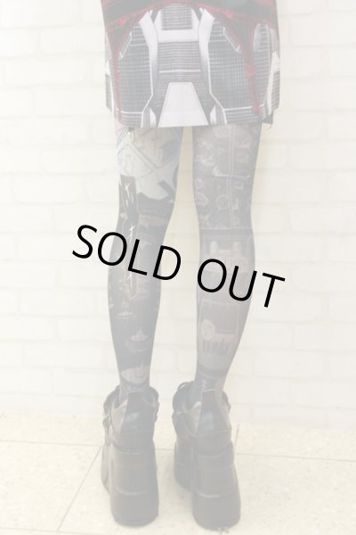 画像2: 【ZIG UR IDOL × 松本零士】  "バカ学博士" フルプリントタイツ (2)