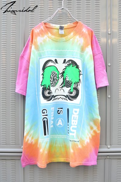 画像1: Sale30%off【SADIY&KöZIY × ZIG UR IDOL】 ダルマプリントタイダイTシャツ / パステルマルチカラー (1)